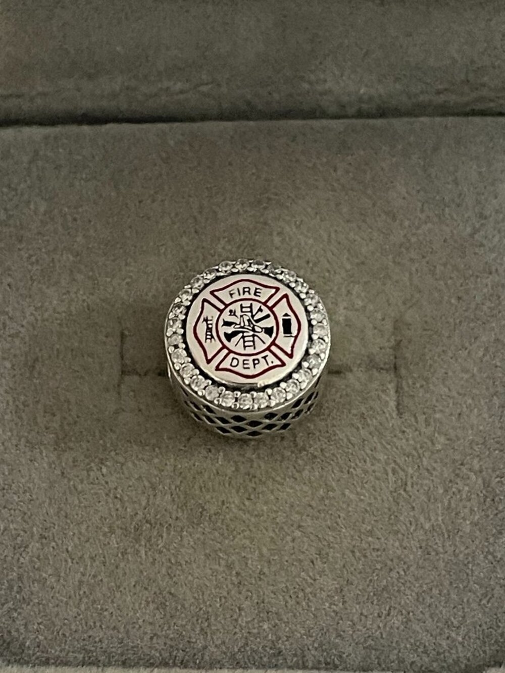 Pandora FIRE DEPT Exclusive Bead Charm